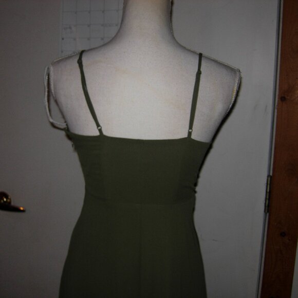Express Olive Green Dress XS - Picture 4 of 8